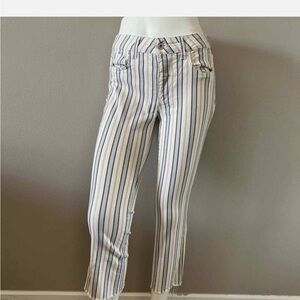 Pilcro Striped Cropped Pants
